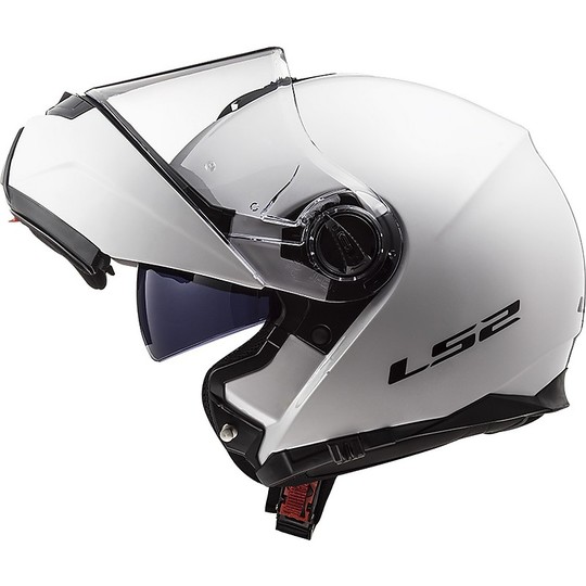 dual visor modular motorcycle helmet ls2 ff325 strobe glossy white 86210 All Road