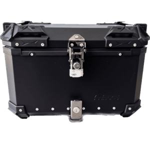 BAUL TRASERO TOPCASE LS2 ALUMINIO NEGRO 55 LITROS CON BASE