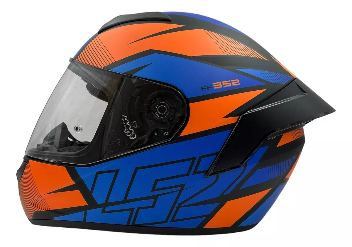 LS2 FF352 AXTRO NEGRO MATE AZUL NARANJA 1 LS2 FF352 AXTRO NEGRO MATE AZUL NARANJA