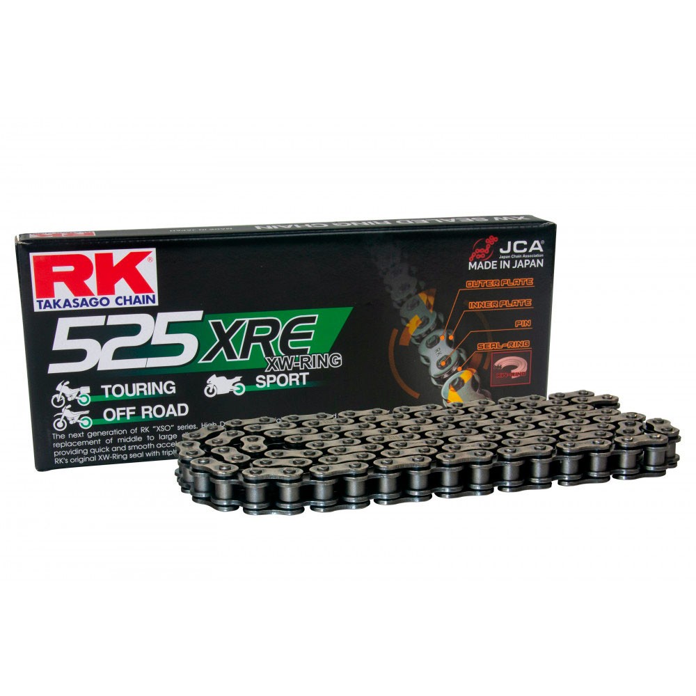 cadena rk 525 xre gris acero xw ring All Road