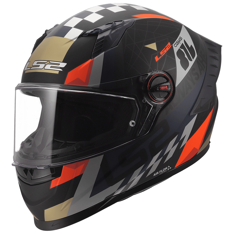 FF816 COSMOS RACEFORCE BLACK ORANGE All Road